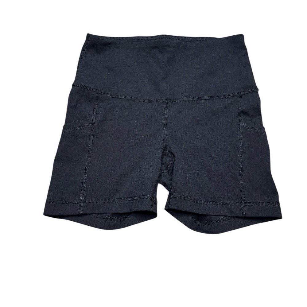 🖤✨ YOGALICIOUS LUX Black High-Rise Pocket Biker Shorts Women’s S Ready ✨🖤